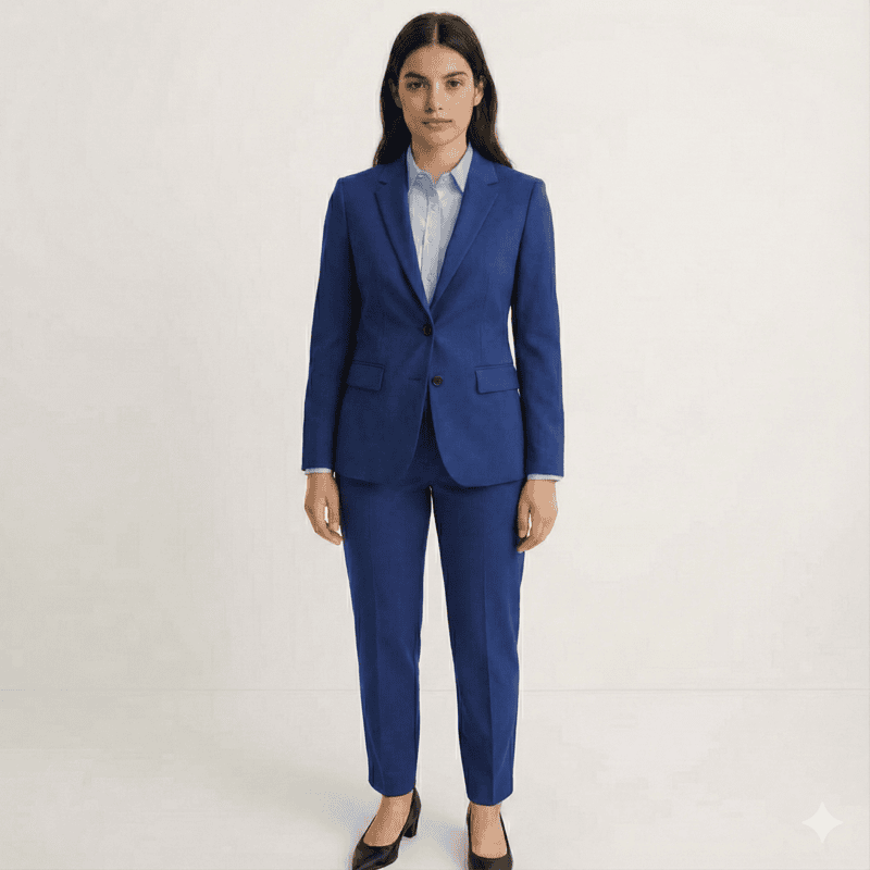 Women’s Elegant TR Suit – 1-Button Blazer and Formal Trouser Pair
