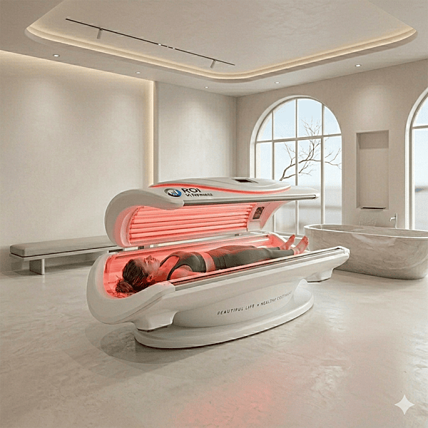 Red Light Therapy Bed – Professional 360° Infrared & Red Light Wellness System