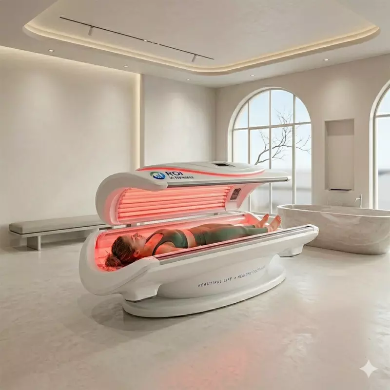 Red Light Therapy Bed – Professional 360° Infrared & Red Light Wellness System
