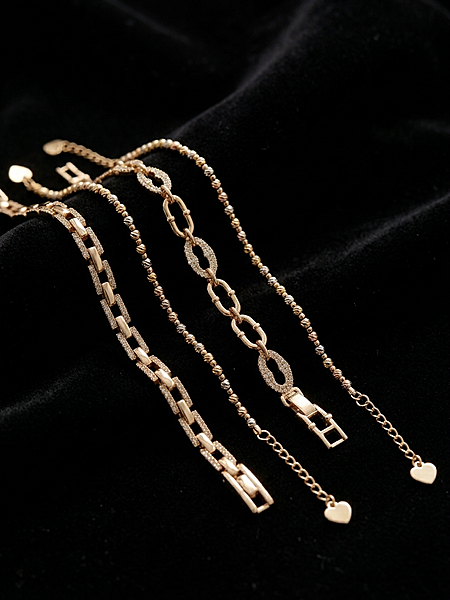 Elegant Gold-Tone Bracelet Collection
