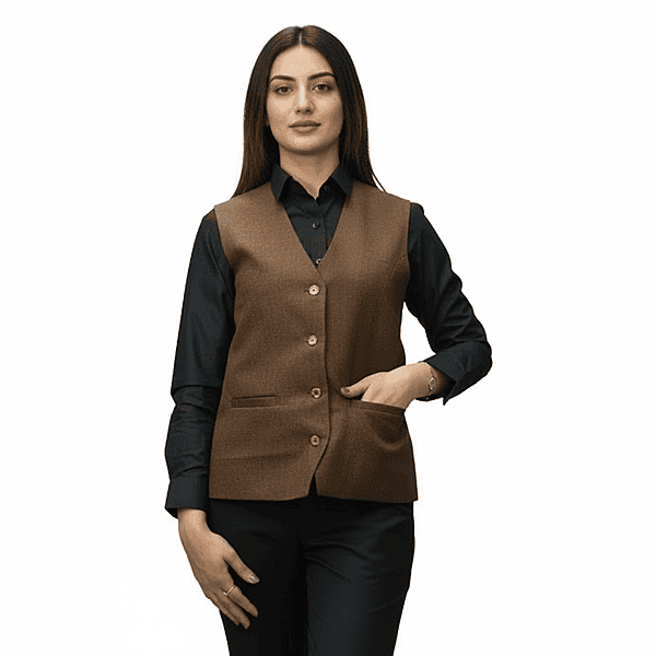 Women’s Hospitality Waistcoat – TR Fabric Blend with Classic Inner Lining
