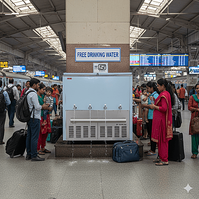 Usha Partial Steel Body Water Cooler SP150300NC with Normal & Cold Water Options Usha Partial Steel Body Water Cooler SP150300NC with Normal & Cold Water Options