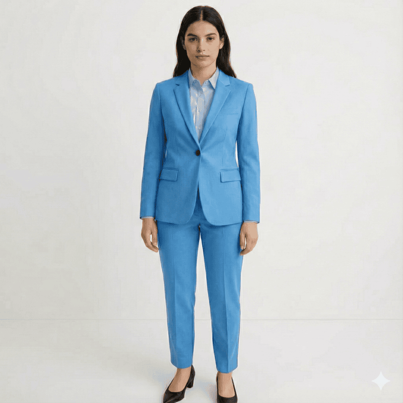 Women’s Elegant TR Suit – 1-Button Blazer and Formal Trouser Pair