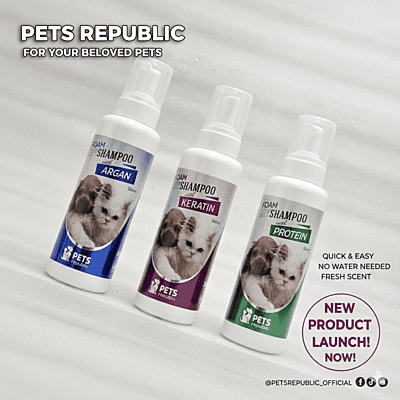 Pets Republic Foam Dry Shampoo 520ml.