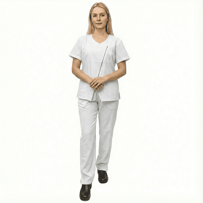 Women’s Stylish Medical Scrub Set – Standard Gabardine Fabric