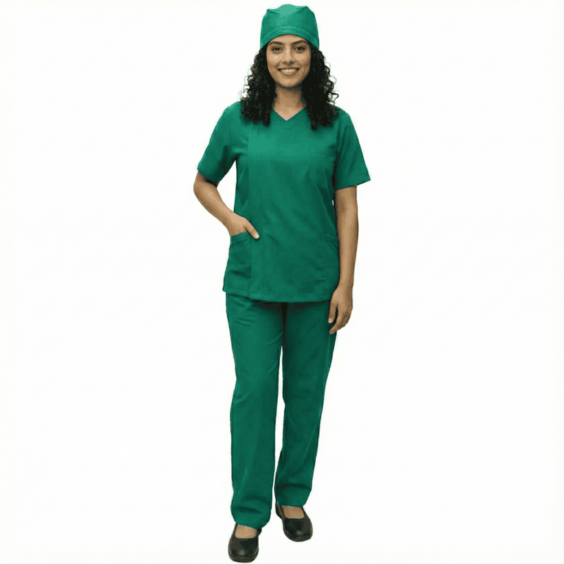 Unisex Modern Medical Scrub Set – Premium Gabardine Fabric