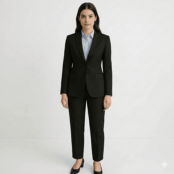 Women’s Elegant TR Suit – 1-Button Blazer and Formal Trouser Pair