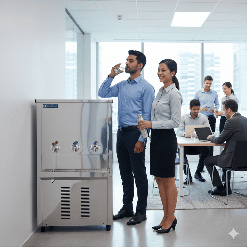 Blue star CW150150T water cooler with Cold and Warm Option
