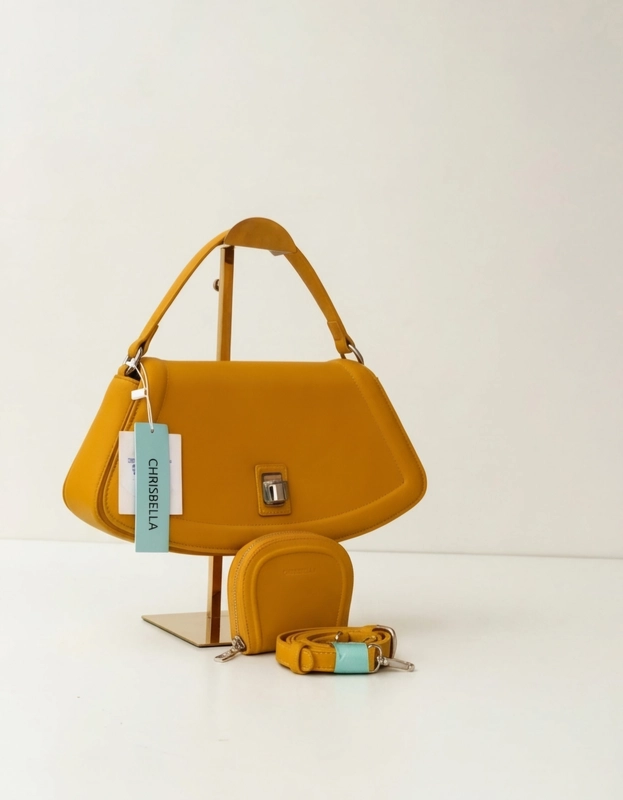 Chrisbella Mustard Mini Handbag