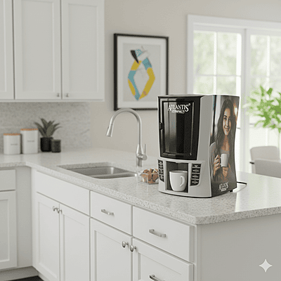 A side profile of the durable ABS moulded body of the Atlantis Compact 2 Lane dispenser. A side profile of the durable ABS moulded body of the Atlantis Compact 2 Lane dispenser.