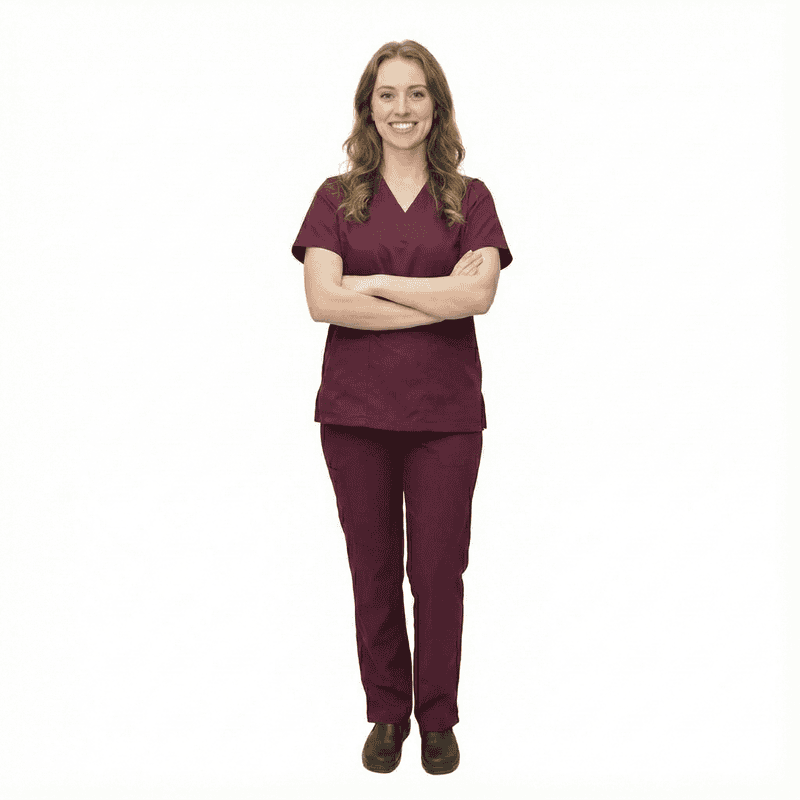Women’s Stylish Medical Scrub Set – Poly-Viscose Lycra Blend