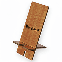 Personalized Wooden Mobile Phone Stand - Lazer Engraved