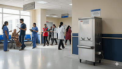 Usha Stainless Steel Water Cooler SS4080 Multifaced Faucets