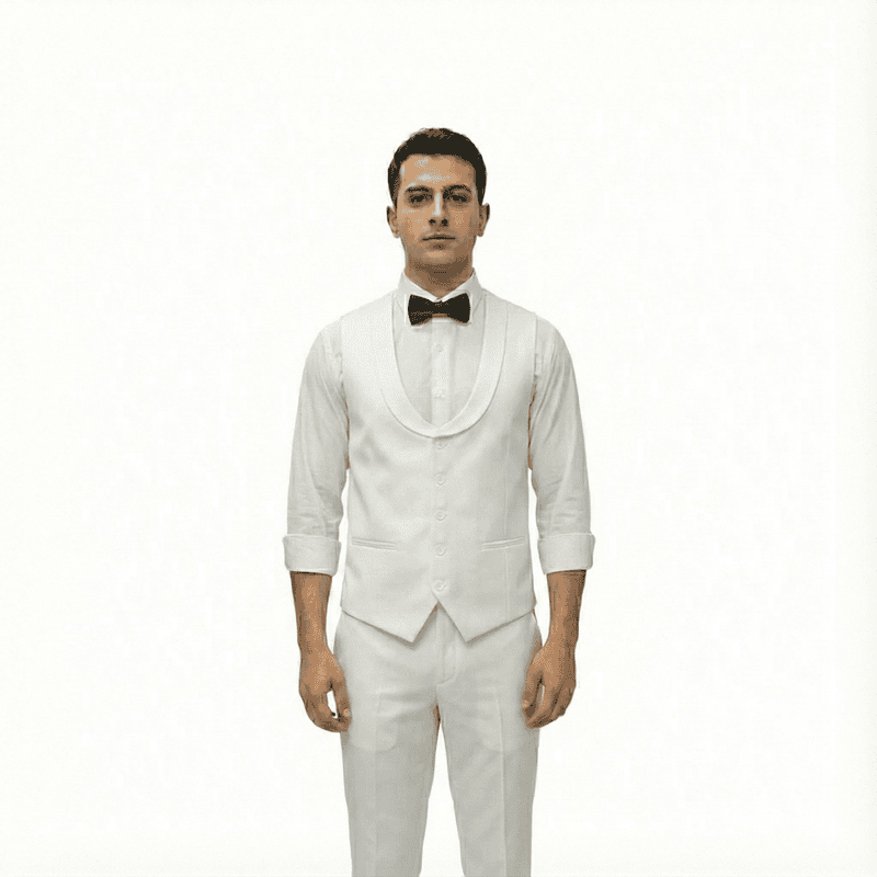 Men’s Premium 5-Button Waistcoat – Poly Viscose Fabric