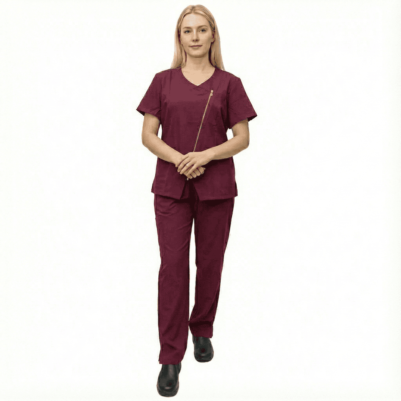 Women’s Stylish Medical Scrub Set – Standard Gabardine Fabric