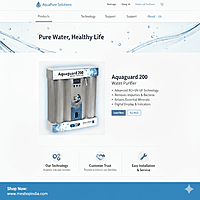 A clinic's waiting room in Noida featuring the reliable Aquaguard Pro 200 UV water purifier.