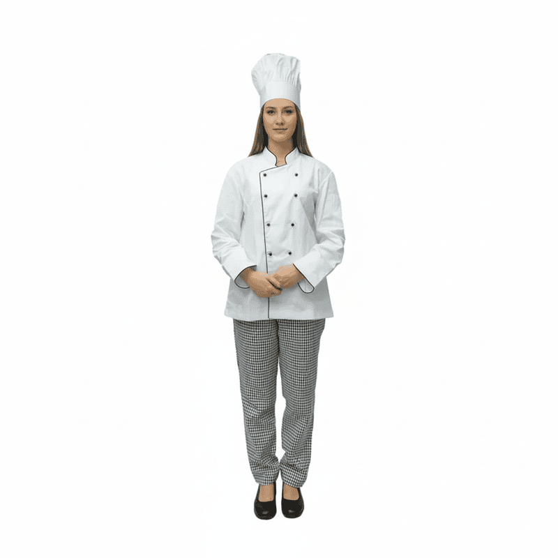 Unisex Professional Chef Jacket – Twill Cotton Blend for Comfort & Safety