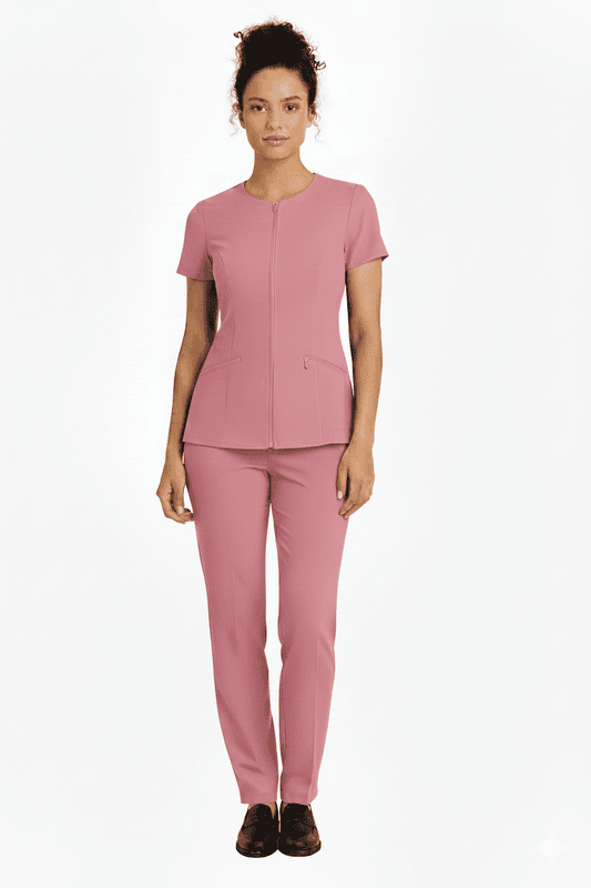 Women’s Salon Workwear Set – Soft Poly-Viscose Lycra Blend