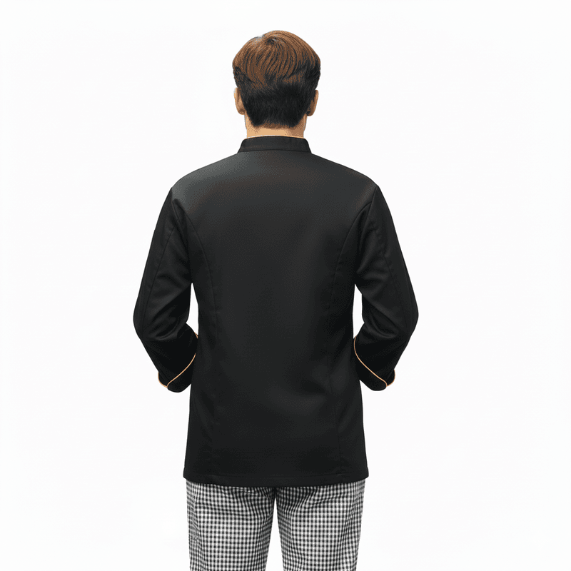 Unisex Culinary Work Jacket – Twill Cotton Comfort with Safety Focus