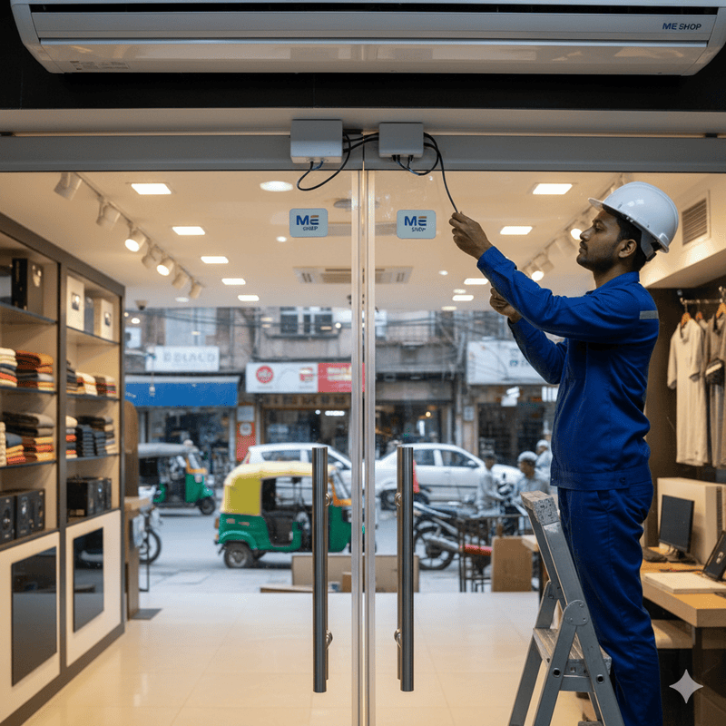 Air Curtain Sensor Double Door