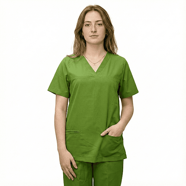 Unisex Modern Healthcare Scrub Set – Soft Poly-Cotton Fabric