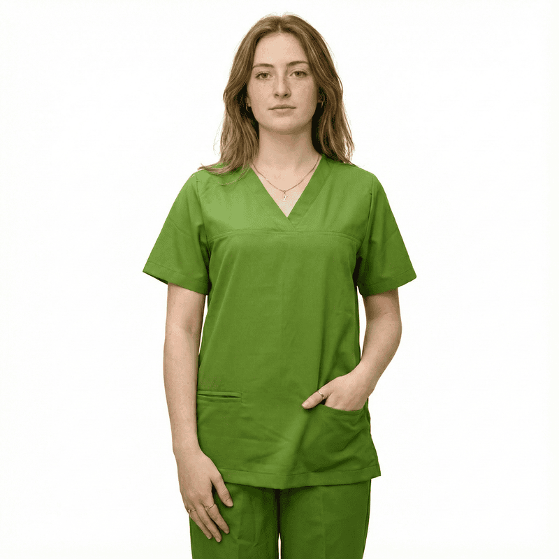 Unisex Modern Healthcare Scrub Set – Soft Poly-Cotton Fabric