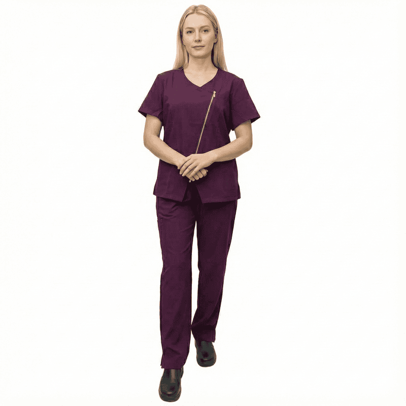 Women’s Stylish Medical Scrub Set – Standard Gabardine Fabric