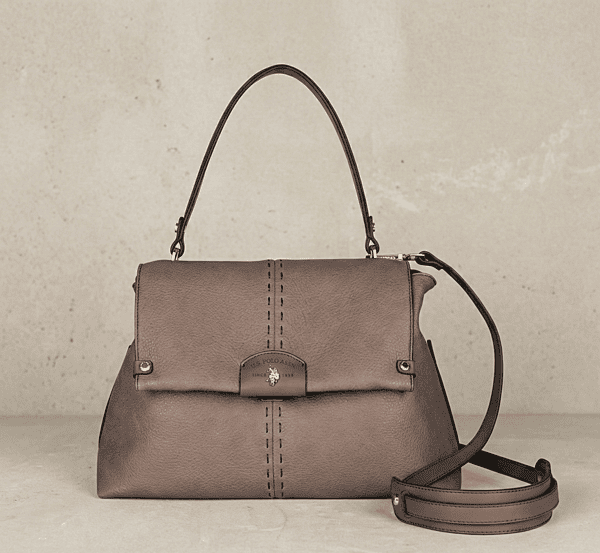 MEDIUM FLAP SUNSHINE TAUPE HANDBAG