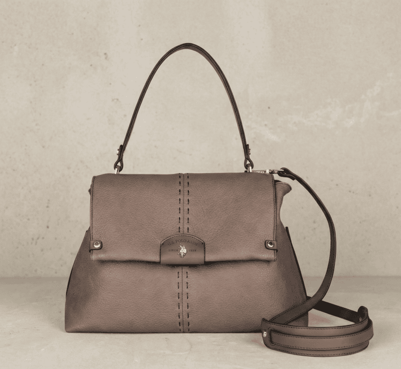 MEDIUM FLAP SUNSHINE TAUPE HANDBAG