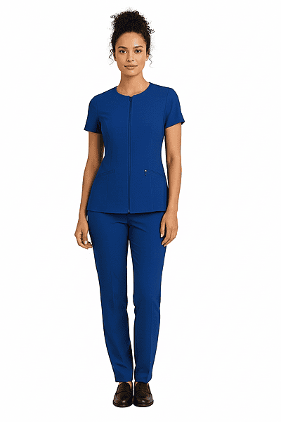 Women’s Salon Workwear Set – Soft Poly-Viscose Lycra Blend