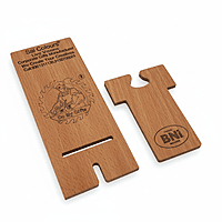 Personalized Wooden Mobile Phone Stand - Lazer Engraved