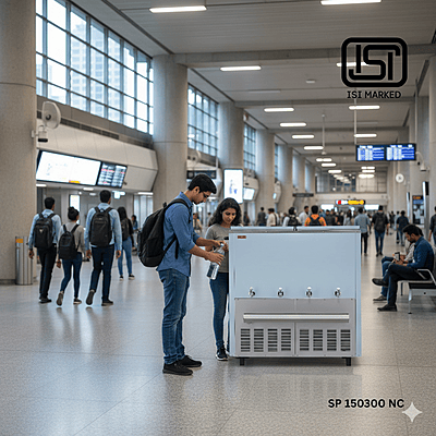 Usha Partial Steel Body Water Cooler SP150300NC with Normal & Cold Water Options Usha Partial Steel Body Water Cooler SP150300NC with Normal & Cold Water Options