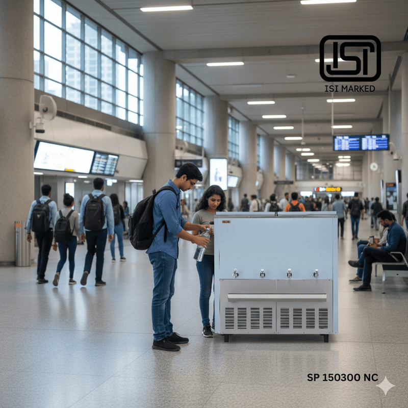 Usha Partial Steel Body Water Cooler SP150300NC with Normal & Cold Water Options