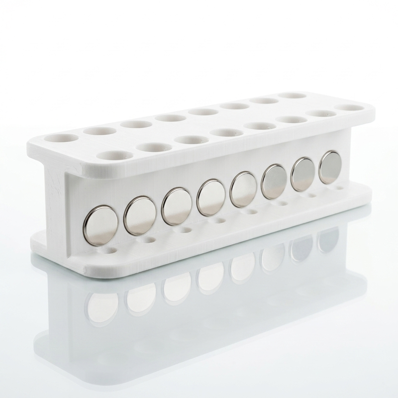 Gradilla magnética para purificación de ADN y ARN para tubos de centrífuga de 1.5 mL, 1 Pieza, Marca Sergilabsupplies, Catalogo 1005a