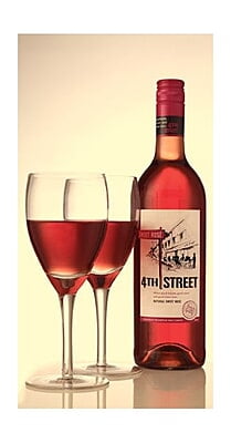 4TH STREET RED GLASS DOUBLE TOT