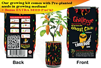 Orange Ghost Chili Growing Kit