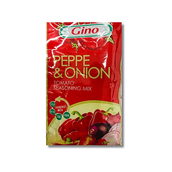10530     Gino Tomato Pepper & Onion Mix 65g X 50
