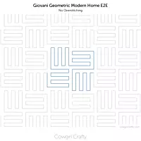 Giovani Geometric Modern Home Edge-to-Edge | Longarm Digital Quilting Pattern