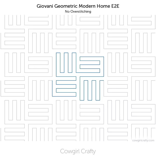 Giovani Geometric Modern Home Edge-to-Edge | Longarm Digital Quilting Pattern