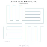 Giovani Geometric Modern Home Edge-to-Edge | Longarm Digital Quilting Pattern