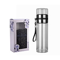 Glass Bottle with Infuser & Green Tea Set Glass Bottle with Infuser & Green Tea Set