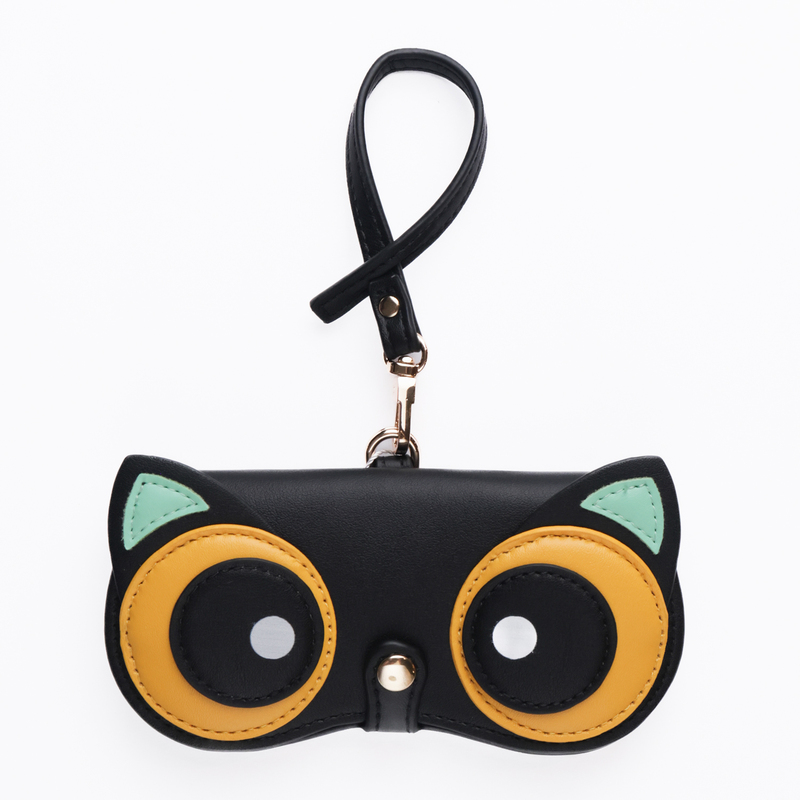 Glass Case Leather Orange Raccoon