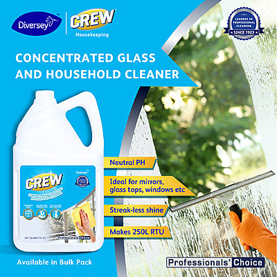 Crew Glass & Household Cleaner Concentrate 5 Ltr