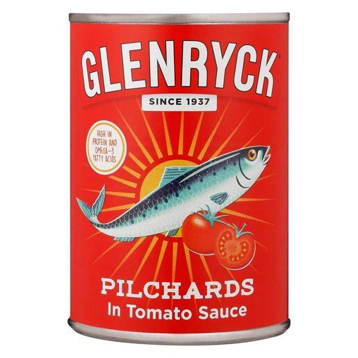 GLENRYCK PILCHARDS HOT CHILLI 12X400G