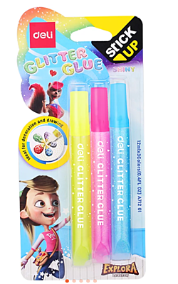 DELI Glitter Glue - ASST.