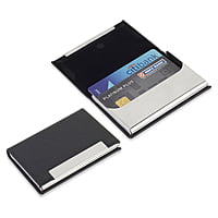 Glossy Black Leather Finished Cardholder