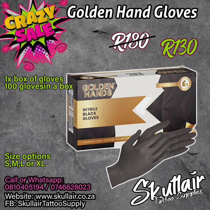X-Large Black Nitrile Gloves