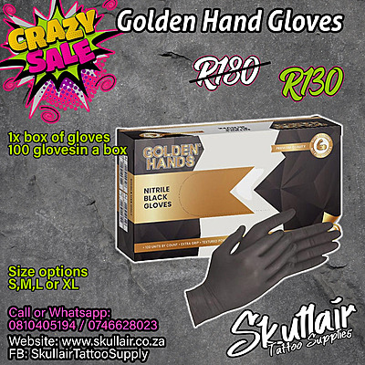 Black Nitrile Gloves - Small - Medium - Large - XLarge Black Nitrile Gloves - Small - Medium - Large - XLarge