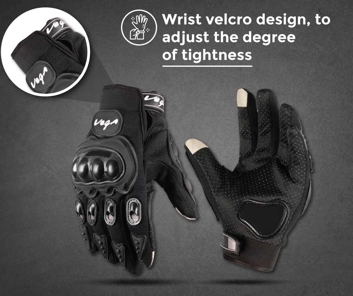 VEGA GLOVES 21 BLACK L VEGA GLOVES 21 BLACK L