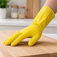 Gloves Latex L Yellow 12/12